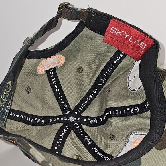 NASA Camo Baseball Hat REFLECTIVE Logo Patches + Stitching Adjustable Camoflauge - Picture 11 of 14